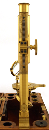 Mikroskop von Utzschneider und Fraunhofer in M&uuml;nchen um 1820