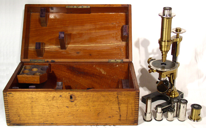 R. Fuess Berlin: Gro&szlig;es Mikroskop f&uuml;r mineralogisch petrografische Untersuchungen