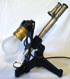 Halbschattenpolarimeter mit Gl&uuml;hbirne