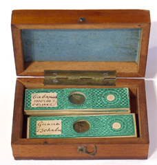 Mikroskop A. Kr&uuml;ss Hamburg, No. 191, Pr&auml;parate