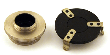 Polarisationsmikroskop KM, Ernst Leitz Wetzlar: Filter und Objektiaufnahme f&uuml;r 1/12" bei Verwendung mit dem Opakilluminator