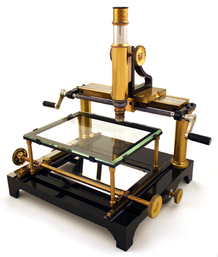 Ernst Leitz Wetzlar, Schlittenmikroskop f&uuml;r Gehirnschnitte nach E. Nebelthau 