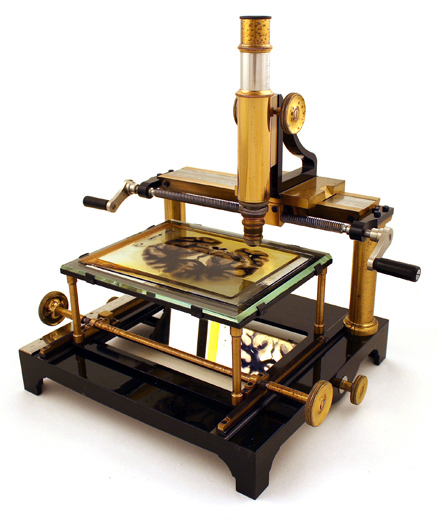 Ernst Leitz Wetzlar, Schlittenmikroskop f&uuml;r Gehirnschnitte nach E. Nebelthau