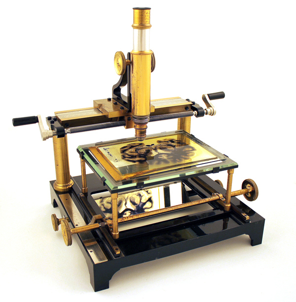 Ernst Leitz Wetzlar, Schlittenmikroskop f&uuml;r Gehirnschnitte nach E. Nebelthau