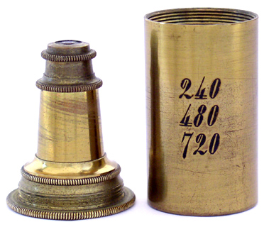 Mikroskop G. & S. Merz in M&uuml;nchen # 840: Objektiv 1/12"