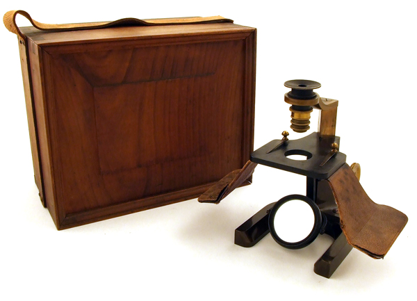 einfaches Dissektionsmikroskop von G. & S. Merz in M&uuml;nchen