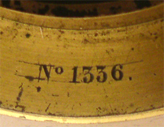 Georges Oberhaeuser Paris, No. 1336, Seriennummer im Kasten