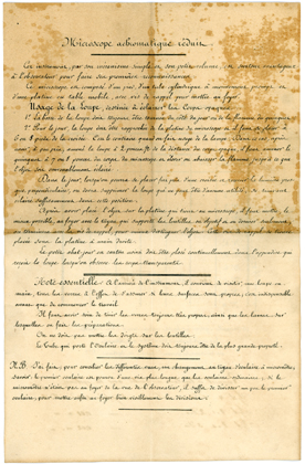 Beschreibung f&uuml;r Mikroskop #2165 von Georges Oberhaeuser