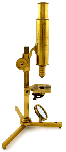 Kleines Mikroskopstativ von Simon Pl&ouml;ssl in Wien