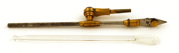 S. Pl&ouml;ssl in Wien: Taschenmikroskop um 1835 - Pinzette