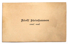 Mikroskop F.W. Schiek in Berlin, No. 63: Visitenkarte im Kasten