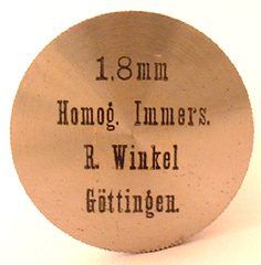 R. Winkel G&ouml;ttingen: Objektivdose 1.8 mm Fluoritsystem