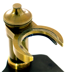 Carl Zeiss Jena No. 3042 Mikroskop Stativ IIIc, Klammer am Tubustr&auml;ger